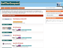 Tablet Screenshot of gotthecoupon.com